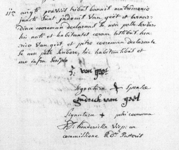 Document numérisé de mariage