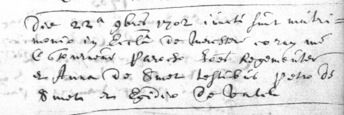 Document numérisé de mariage