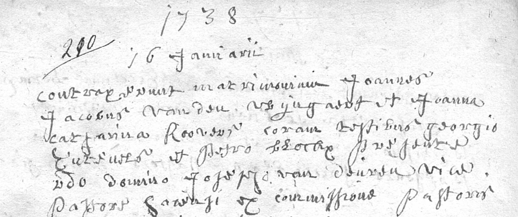 Document numérisé de mariage