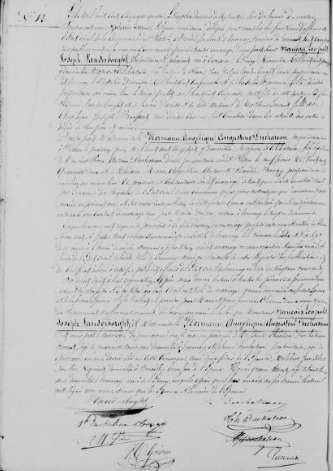 Document numérisé de mariage