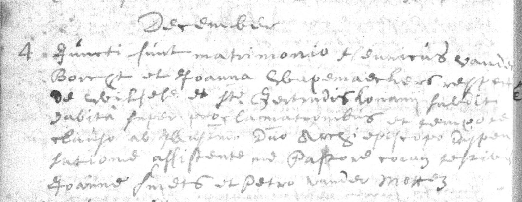 Document numérisé de mariage