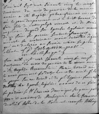 Acte de naissance de Ghislain François VINCART